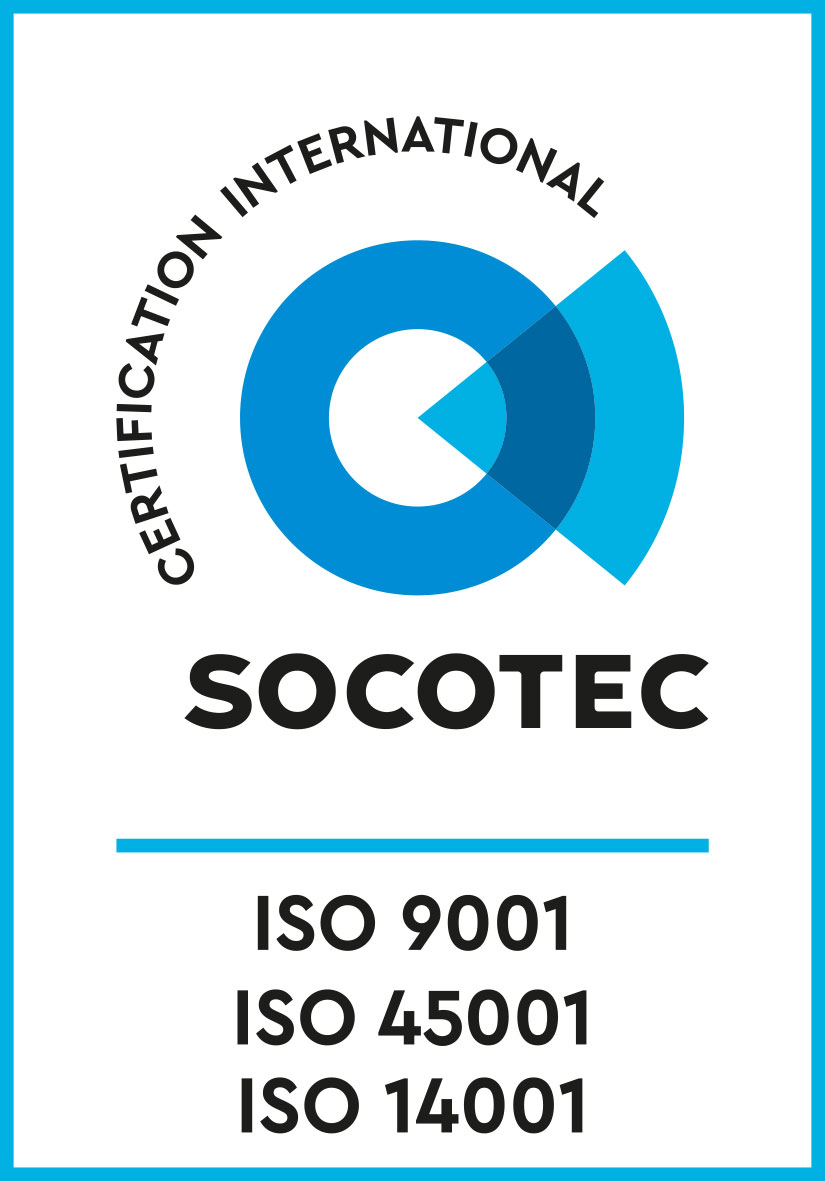 Logo Socotec - Certification ISO 9001 - ISO 14001 - ISO 45001